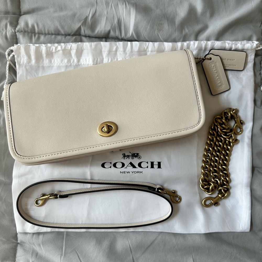 **SOLD** Coach Dinky Bag- Chalk NWT